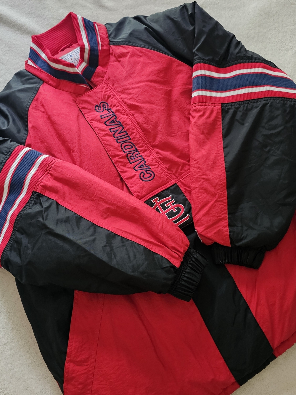 Vintage 90s Starter St. Louis Cardinals Diamond Collection Pullover Half-Zip